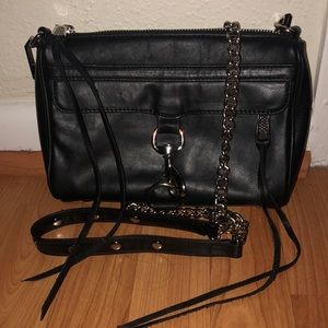 Rebecca Minkoff black leather crossbody purse